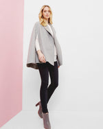 Aillaa Wool Wrap Over Cape