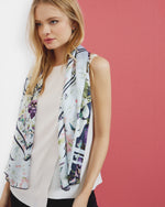 Elva Entangled Enchantment Silk Cape Scarf