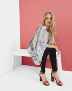 Elva Entangled Enchantment Silk Cape Scarf