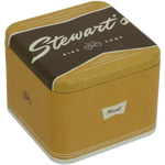 Fossil Mens Stainless Steel Chronograph Watch with Genuine Brown Leather Strap