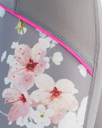 Myuni Oriental Blossom Mesh Panel Leggings